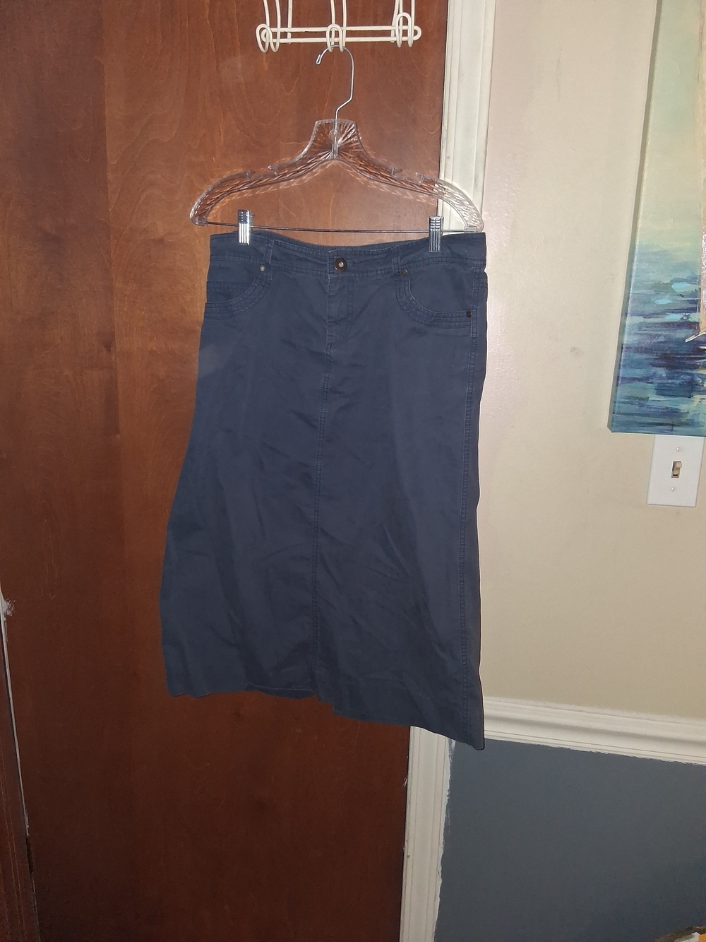 Maurices Navy Midi Skirt